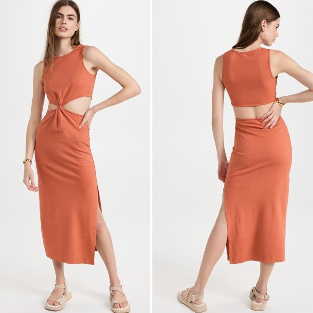 SUNDRY Cutout Midi Dress XS